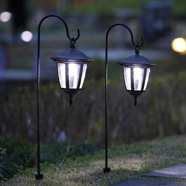 

outdoor shepherd hooks garden flowerpot stand courtyard hanging hook & rails