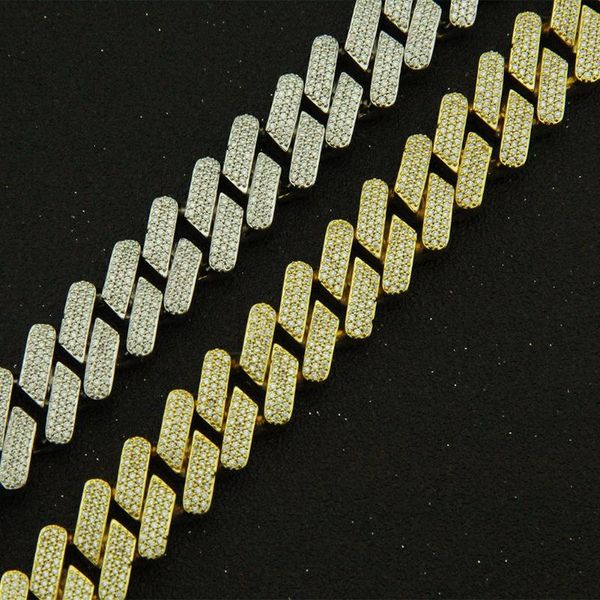 

bangle bar miami cuban chain copper with zircon men's hip hop necklace accessories, Black