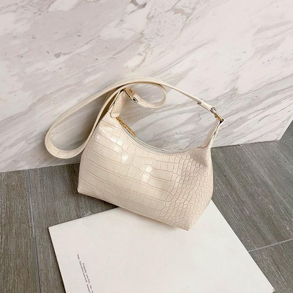

evening bags retro alligator pattern small shoulder for women 2021 soft pu leather crossbody female solid color travel bag bolsa mujer