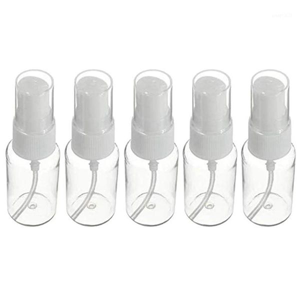 

storage bottles & jars 5pcs beauty transparent plastic perfume empty spray bottle small travel with fine 20ml