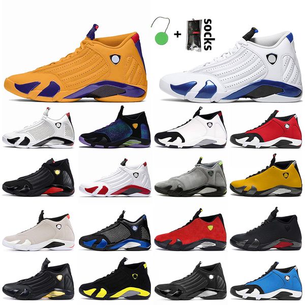 

men women jumpman 14 basketball shoes 14s candy cane mens sneakers hyper royal university gold white black toe desert sand gym blue trainers