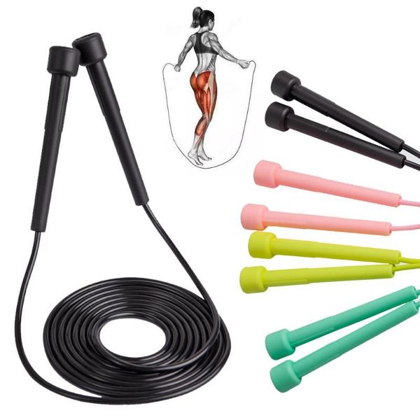 

jump ropes 2.8m men women gym speed rope professional pvc skipping adjustable fitness equipment muscle boxing training colorful