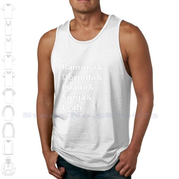 

men' tank real housewives of ny &&& 100% cotton men women sleeveless bethenny bethanny betheny bethany ramona, White;black