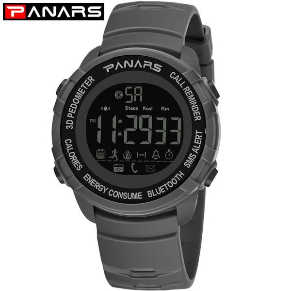 

wristwatches smart sport watch 50m waterproof men bluetooth watches 3d pedometer running wristwatch mens call reminder alarm clock 8116, Slivery;brown