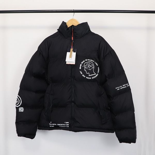 

mens stylist coat parka winter jacket fashion men women overcoat down womens outerwear causal hip hop streetwear size 15 15cy, Black
