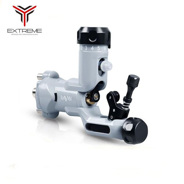 

tattoo guns kits dragonhawk raven rotary machine design one touch hit adjuster with 304 steel grip