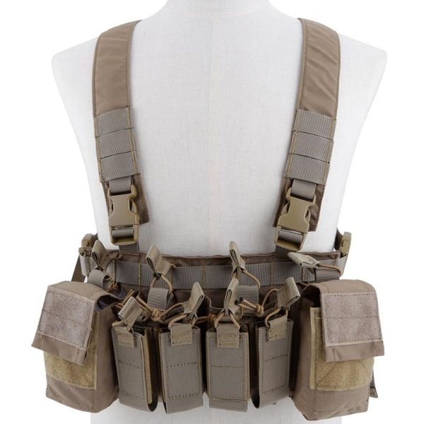 

hunting jackets tactical military vest body armor plate carrier chest assault rigs with magazine pouch walkie talkie bag, Camo;black