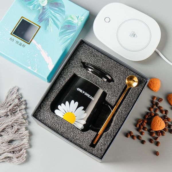 

mugs sunflower ceramic cup gift box coffee constant temperature manufacturer wholesale