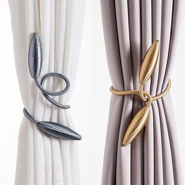 

arbitrary shape strong curtain tiebacks plush alloy hanging belts ropes holdback rods accessoires hooks other home decor