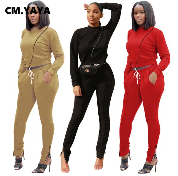 

two 2 piece set women fall winter fitness outfits sweatshirts + jogger pants suits overalls street active trasuitby air, White