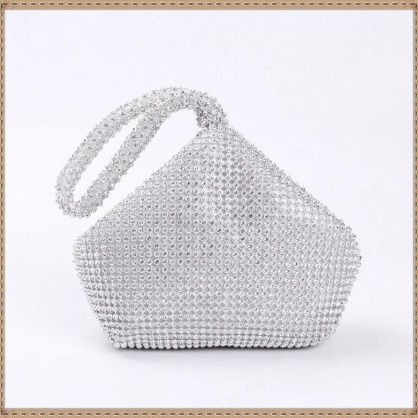 

evening bags rhinestone clutch for women luxury designer handbag white clucth purses crossbody tote wedding party