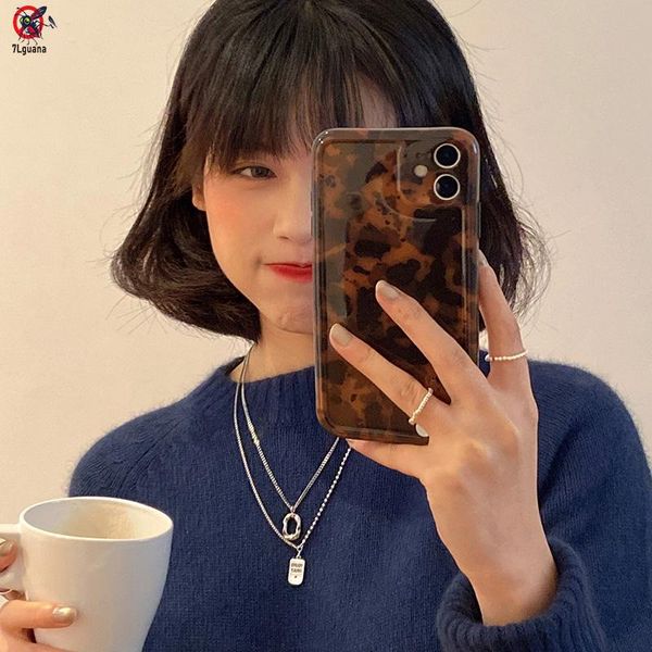 

pendant necklaces 7lguana mosquito sweet cool stacked necklace female minority design sense hip hop trend double layer accessories, Silver