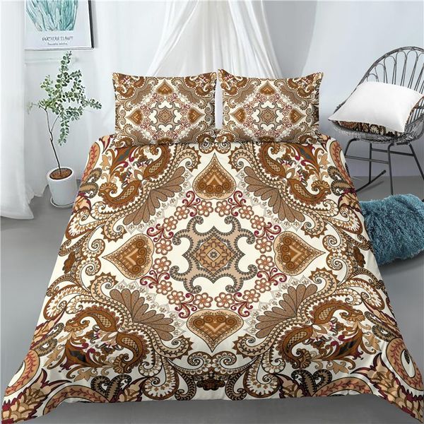 

bedding sets home living luxury 3d boho paisley print 2/3pcs soft duvet cover and pillowcase kids set  king eu/us/au size
