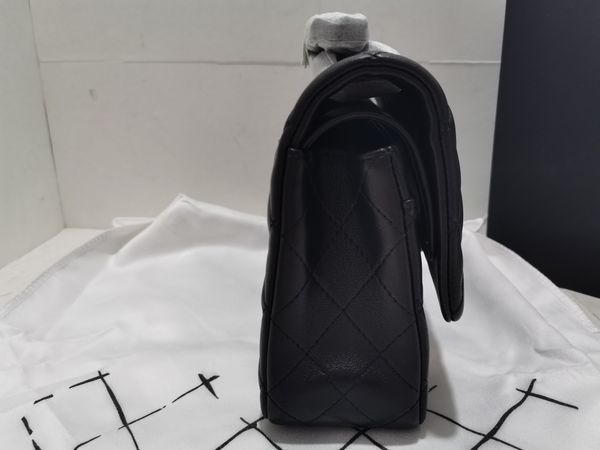 

realfine bags 5a 25.5cm 2.55 flap handbag shoulder purses for women with dust bag+box