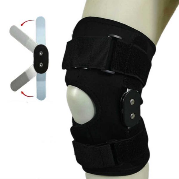 Elástico aberto patla kneepad respirável knee suportam suporte lateral liga liga de alumínio estabilizador para joint de basquete fixo kneepad q0913