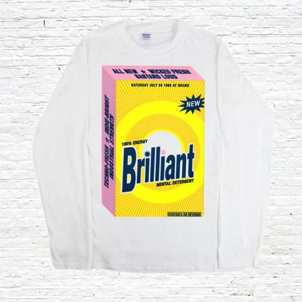 

brilliant detergent t-shirt (rave / acid house / tripsies ), White;black
