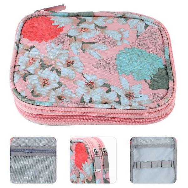 

other arts and crafts crochet hook case zipper storage bag with web pockets for