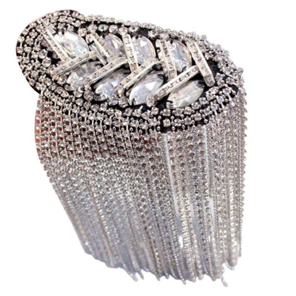 

pins, brooches epaulette tassels handmade shiny epaulet shoulder brooch temperament, Gray