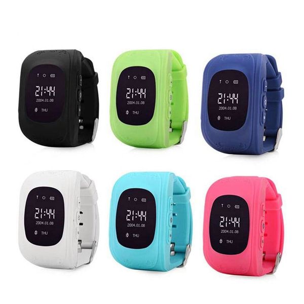 Q50 Smart Watch Kid Safe WristWatch GSM GPS Finder Localizador Tracker SIM SOS Anti-perdido relógio inteligente Crianças relógio para iOS Android