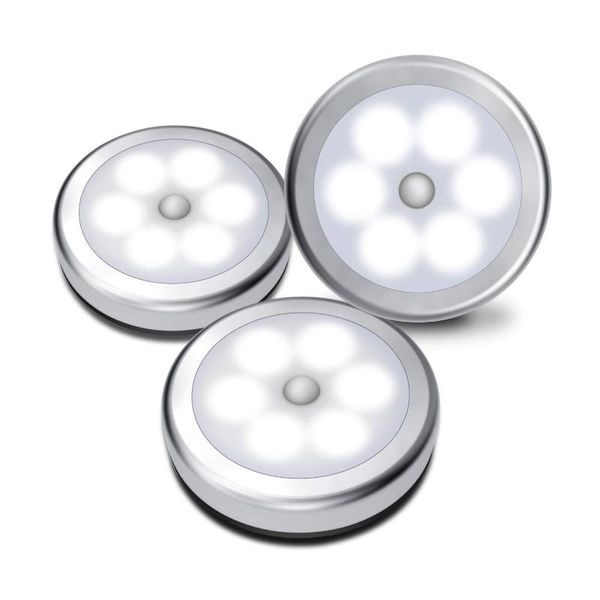 

cabinet light smart 6led human body induction lamp bedroom bedside night home magnetic creative corridor