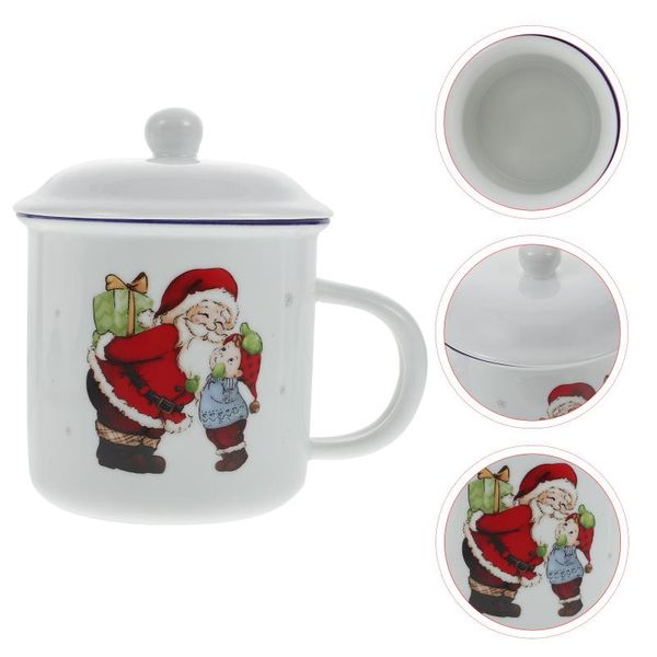 

mugs 1pc christmas coffee storage cup mug ceramic drinking (assorted color)