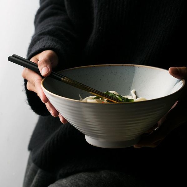 

japanese ceramic irregular deep plate round dish, soup plate, family salad fruit procelain large bowl bowls