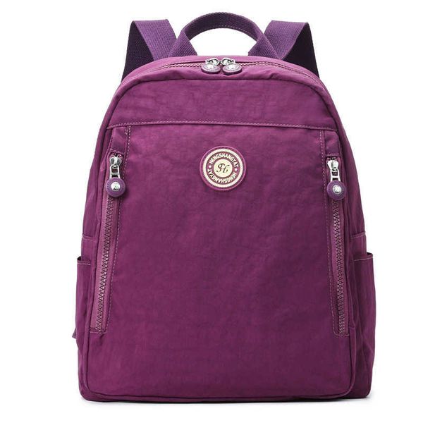 

new nylon backpack outdoor sports bag washing cloth student schoolbag women's bag anti splash large capacity cloth bag