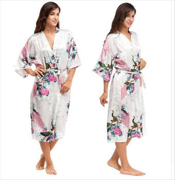 

silk kimono robe bathrobe womens sleepwears satin robes night grow bridesmaid summer plus sizes xxxl 010412, Black;red