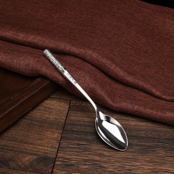 

spoons s999 sterling silver tableware soup coffee spoon cafe demitasse bucket kitchenware