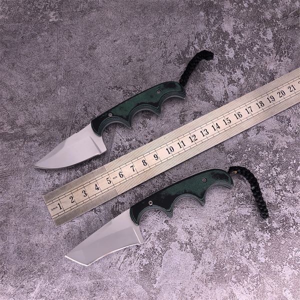 OEM2386/2387 Lama fissa Zampa Collana minimalista Coltello di alta qualità 5Cr15MoV Acciaio Micarta manico strumento EDC