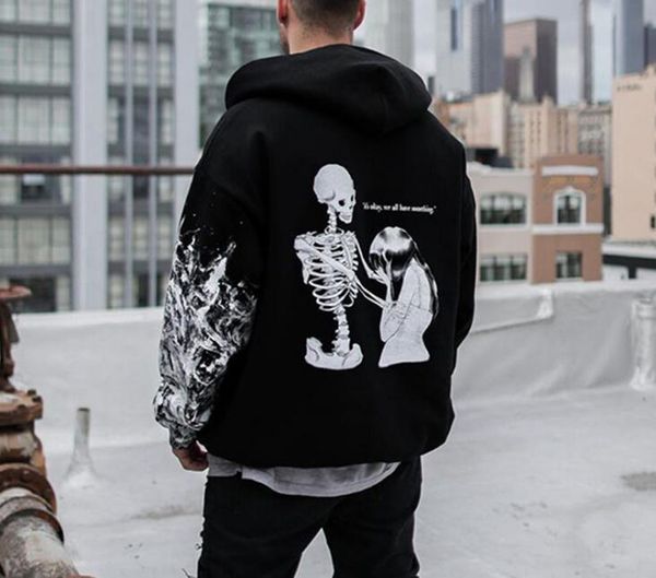 

hooded sweatshirts mens women designer hoodies clothing high street print hoodie pullover winter s-3xl, Black