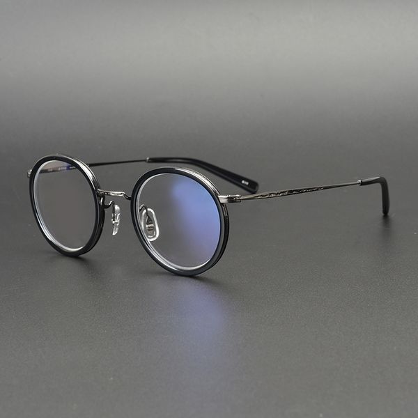 

luxury designer glasses cubojue titanium eyeglasses frames men vintage round male eyewear janpanese korea brand small spectacles for optical, White;black