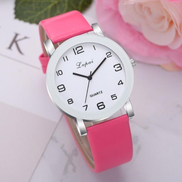 

wristwatches women's casual simple quartz watch leather band wristwatch female hand clock fashion ladies gifts for 2021 dpos, Slivery;brown