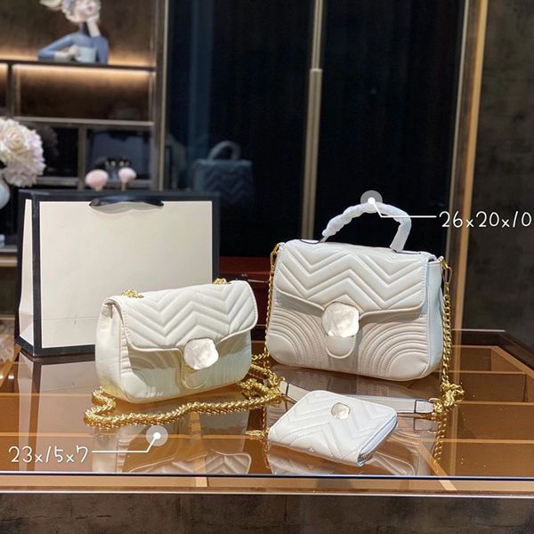 

3pc luxurys designers women fashion totes handbags cross body shoulder bags combination famous classic caviar capacity portable day backpack