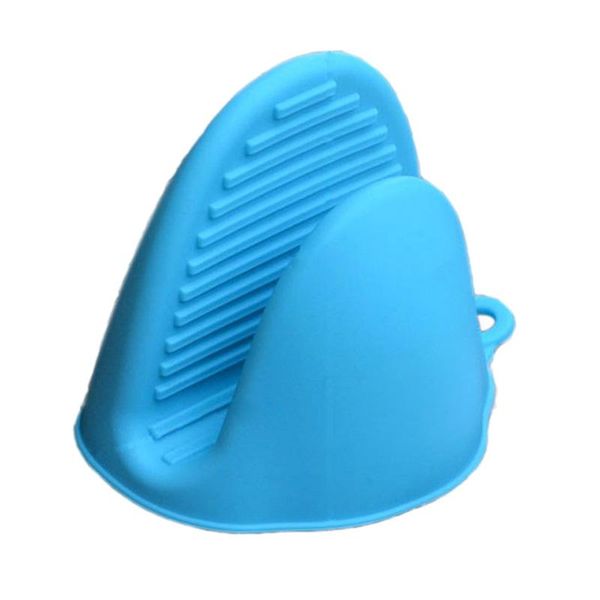 

oven mitts silicone gloves heat insulated finger cooking microwave non-slip gripper pot holder 4 colors
