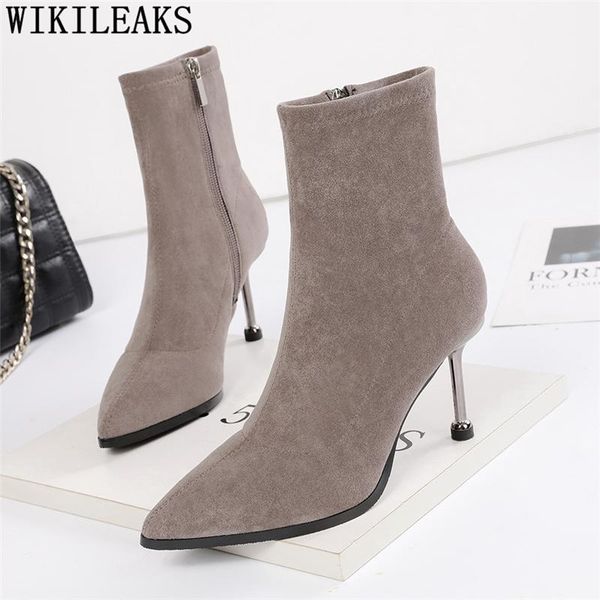 

boots black women stiletto extreme high heels shoes winter ladies heel buty fashion 2021