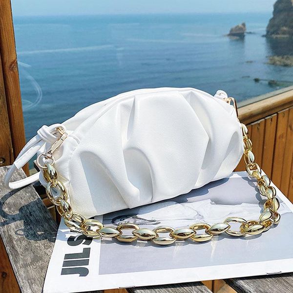 

evening bags style soft pu leather small crossbody for women 2021 solid color chain shoulder purses and handbag lady travel hobo bag