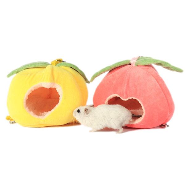 

small animal supplies automn winter pet bed cotton house hanging soft nest fruit shape hammock warm cage for hamster puppy kitten