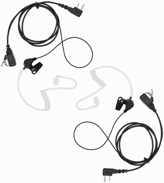Akustisches Rohrüberwachungs-Ohrhörer-Headset, kompatibel mit Icom IC-F24S IC-F3 IC-F4 IC-H6 IC-U12 IC-V82 IC-F4011 RadioPU Materi