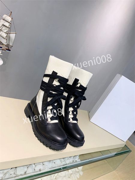 

2022 chunky fashion platform women boots ankle female sole pouch botas mujer round toe slip-on altas rx211120, Black