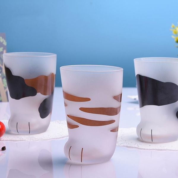 

mugs 2021 cute cat cup glass juice coffee milk tea couple's goblet christmas valentine's day festival lover gifts