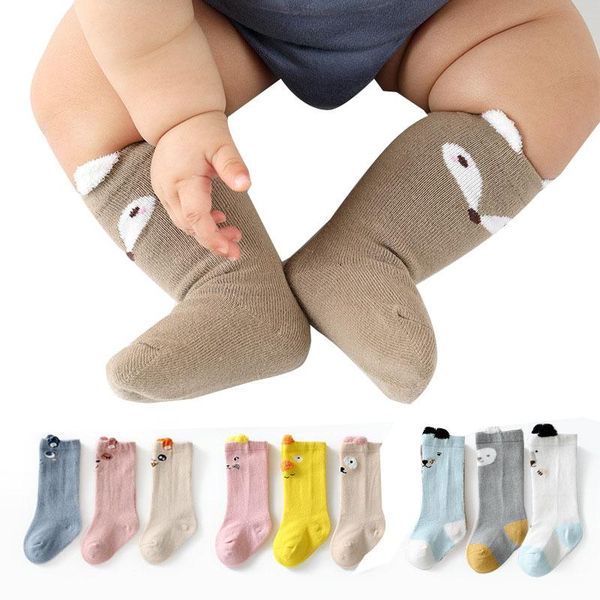 

socks 1 pairs spring winter baby for girls boys clothes babies accessories born cute animal print cotton children's, Pink;yellow