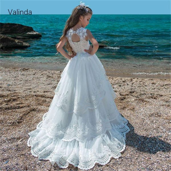 

girl's dresses white flower girl dress for wedding junior bridemaids pageant birthday first communion, Red;yellow