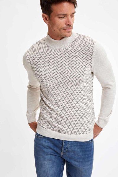 

men's sweaters defacto man pullover-s0142az20wn, White;black