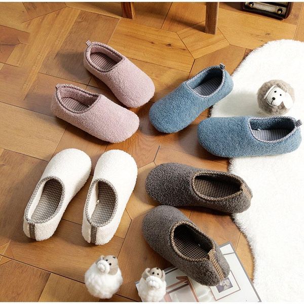 

slippers warm women's soft sole house flat shoe ladies indoor casual comfortable winter home plush footwear women slides, Black