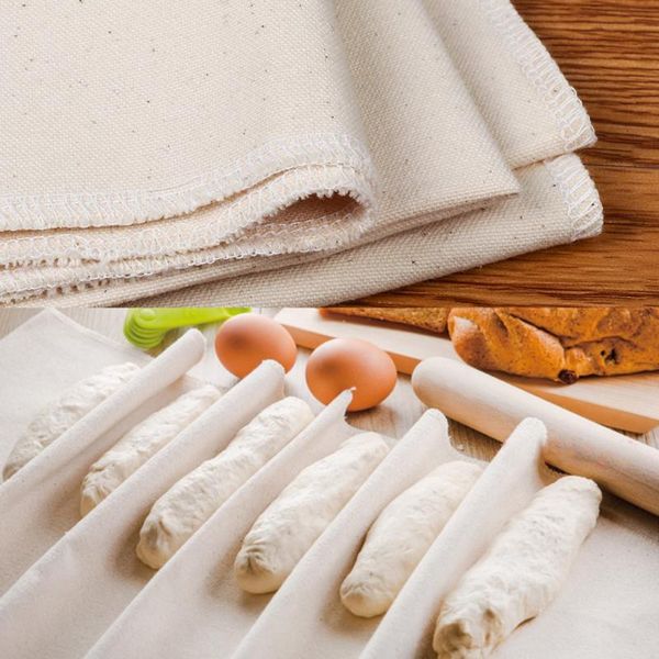 

baking & pastry tools proofing cloth flax bread fermented linen dough bakers baguette mat kitchen