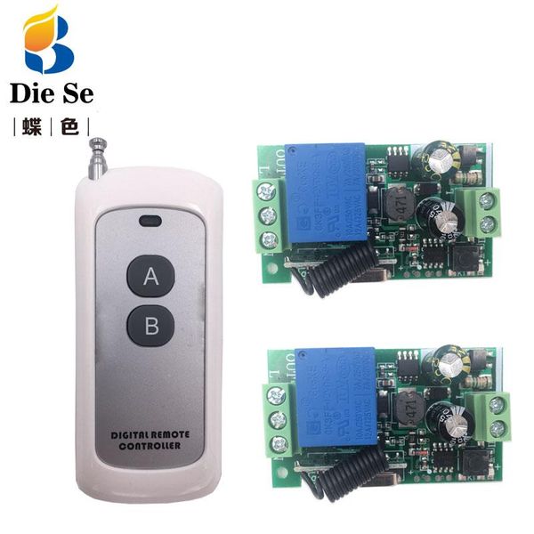 

433mhz wireless universal remote control ac 220v 1ch rf relay receiver and transmitter for light bulb controlers