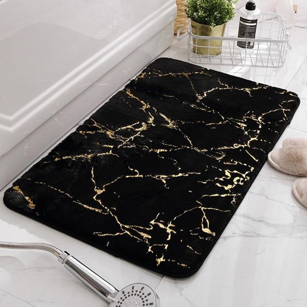 

bath mats tongdi bathroom carpet mat soft coral velvet shower quick-drying absorbent suede anti-slip rug decor for home bathoom kitchen