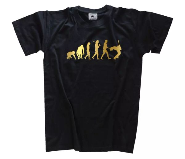 

oro ediciÃ³n guitarra ii guitarist falda guitarra evolution camiseta s-xxxl, White;black