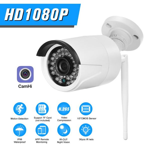 

wireless security camera full hd 1080p support p2p onvif home ip waterproof ir night vision cameras